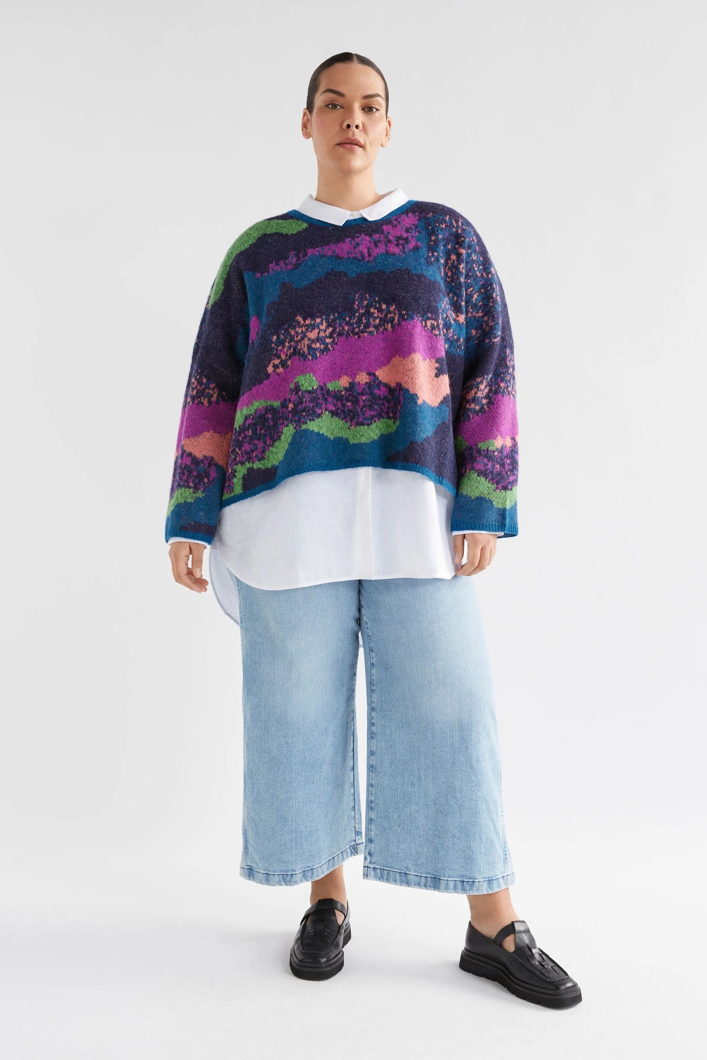 Elk Sprache sweater - multi jacquard