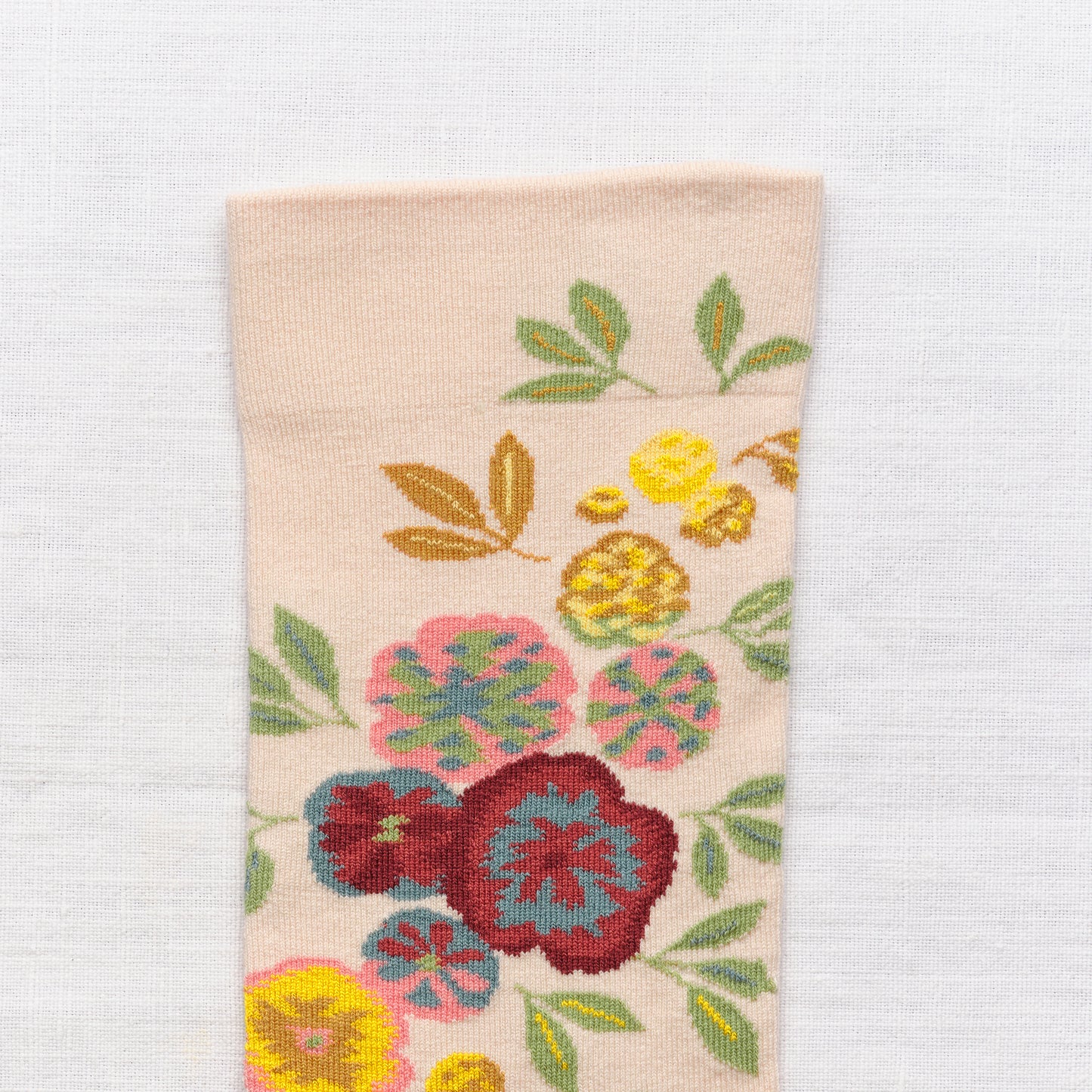 Bonne Maison floral socks peony rosebud.