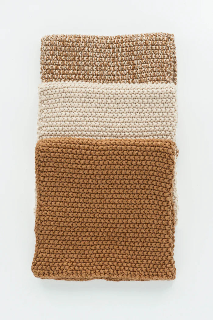 Bianca Lorenne lavette washcloths (set of 3) - Clay