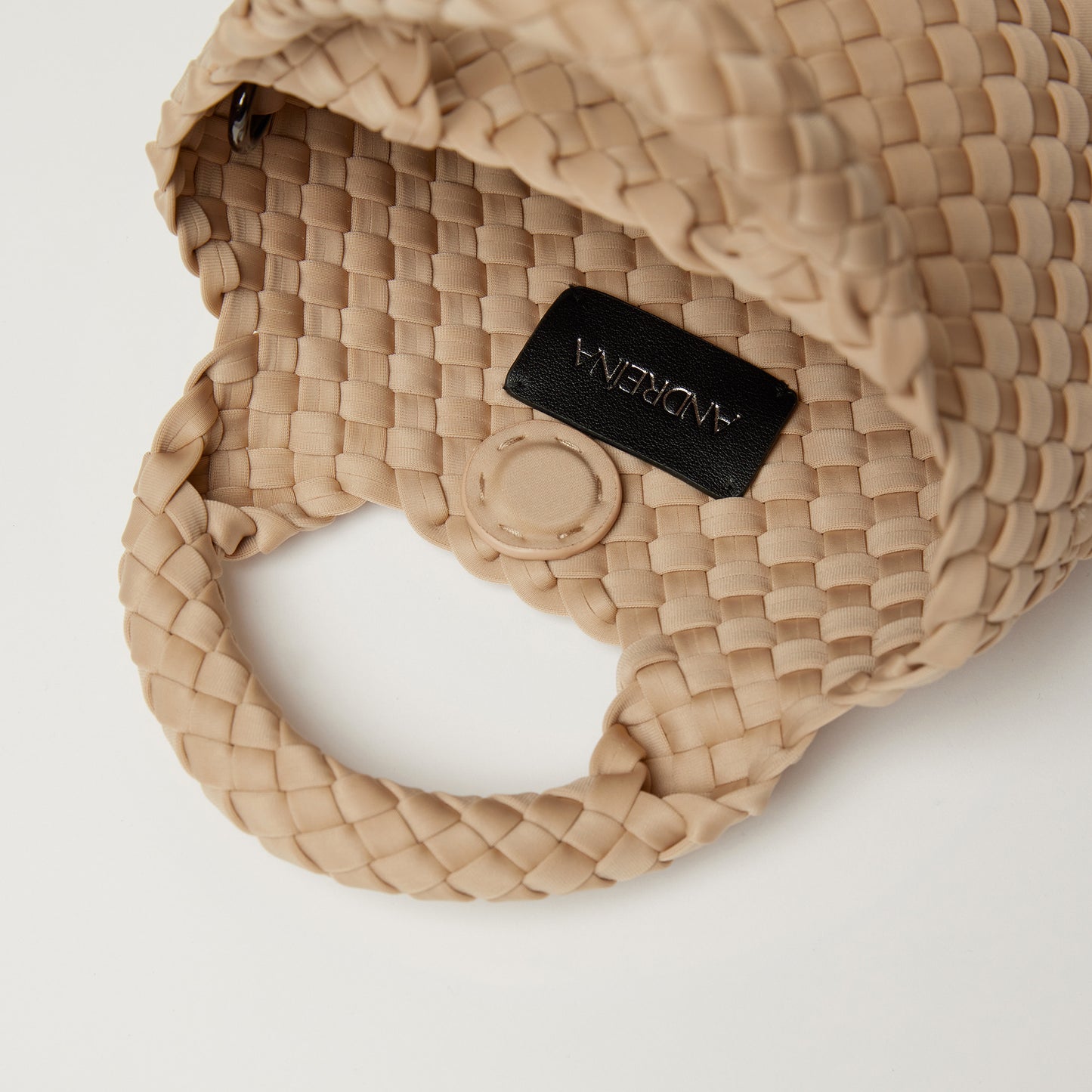 Andreina handwoven Lupe cross body bag in cream.