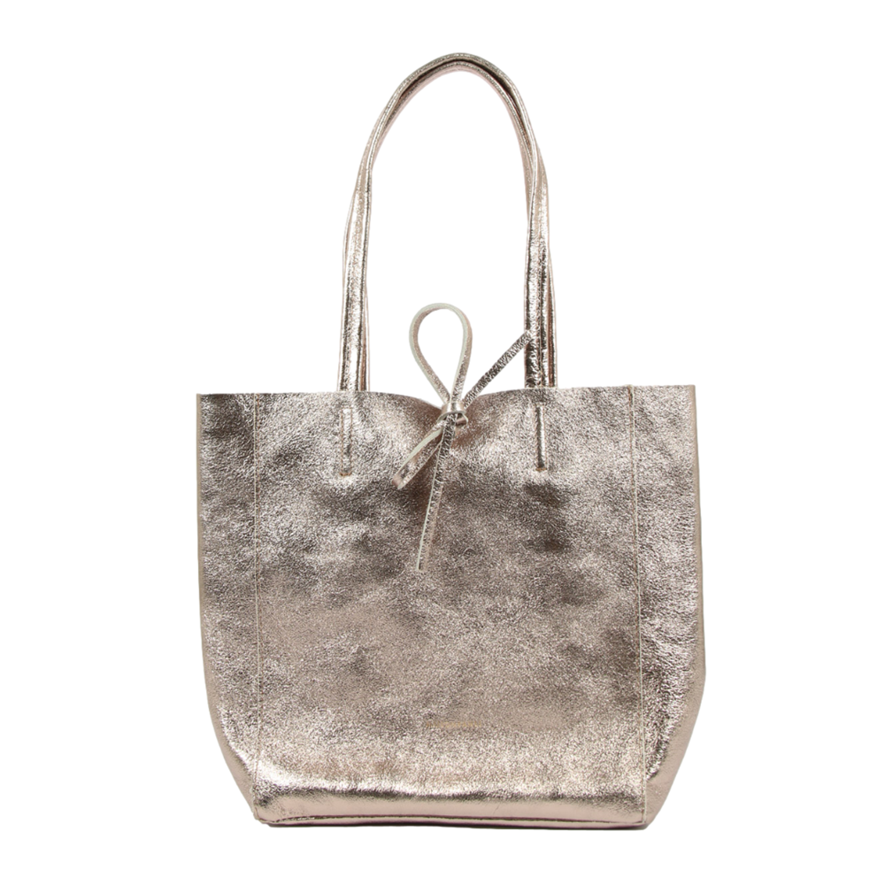 Maison Fanli medium tote bag - metallic champagne