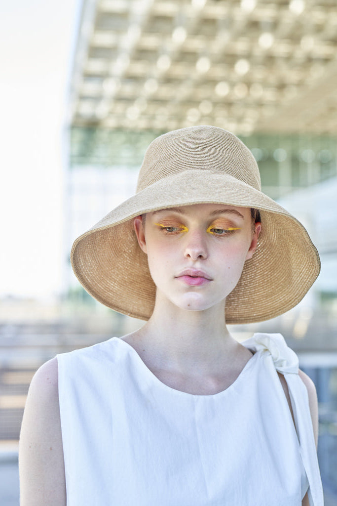 PCNQ Serge made in Japan natural beige foldable hat.
