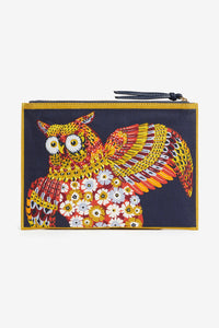 Inoui Editions Hulule owl zippered pouch.