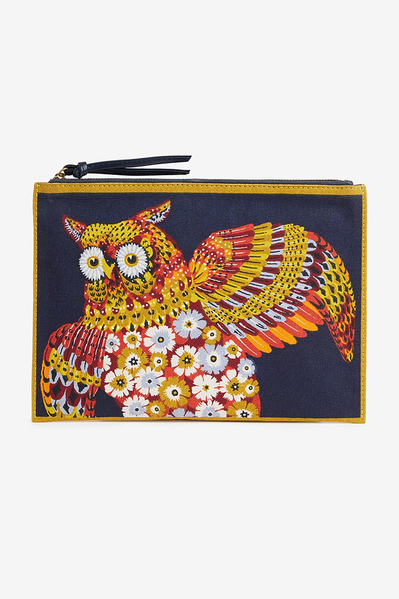 Inoui Editions Hulule owl zippered pouch.