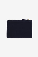Load image into Gallery viewer, Inoui Editions embroidered pouch featuring the Iconique design on navy.