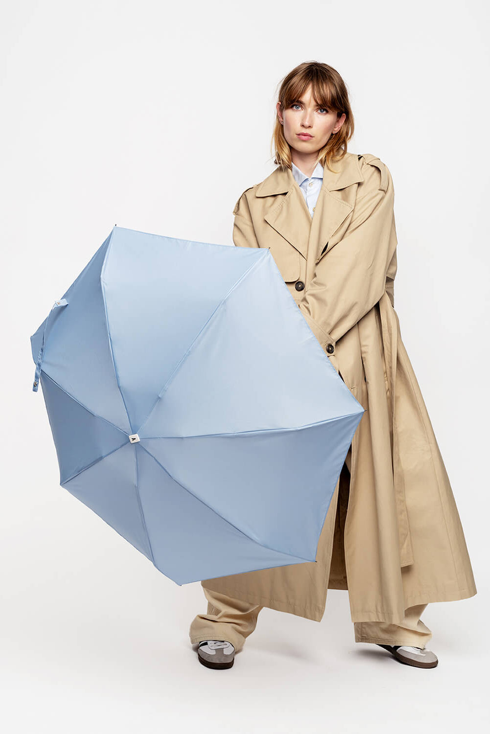 Anatole folding micro-umbrella - Astrid sky blue