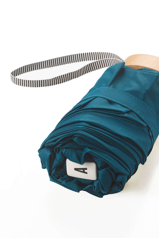 Anatole folding micro-umbrella - Octave mineral blue