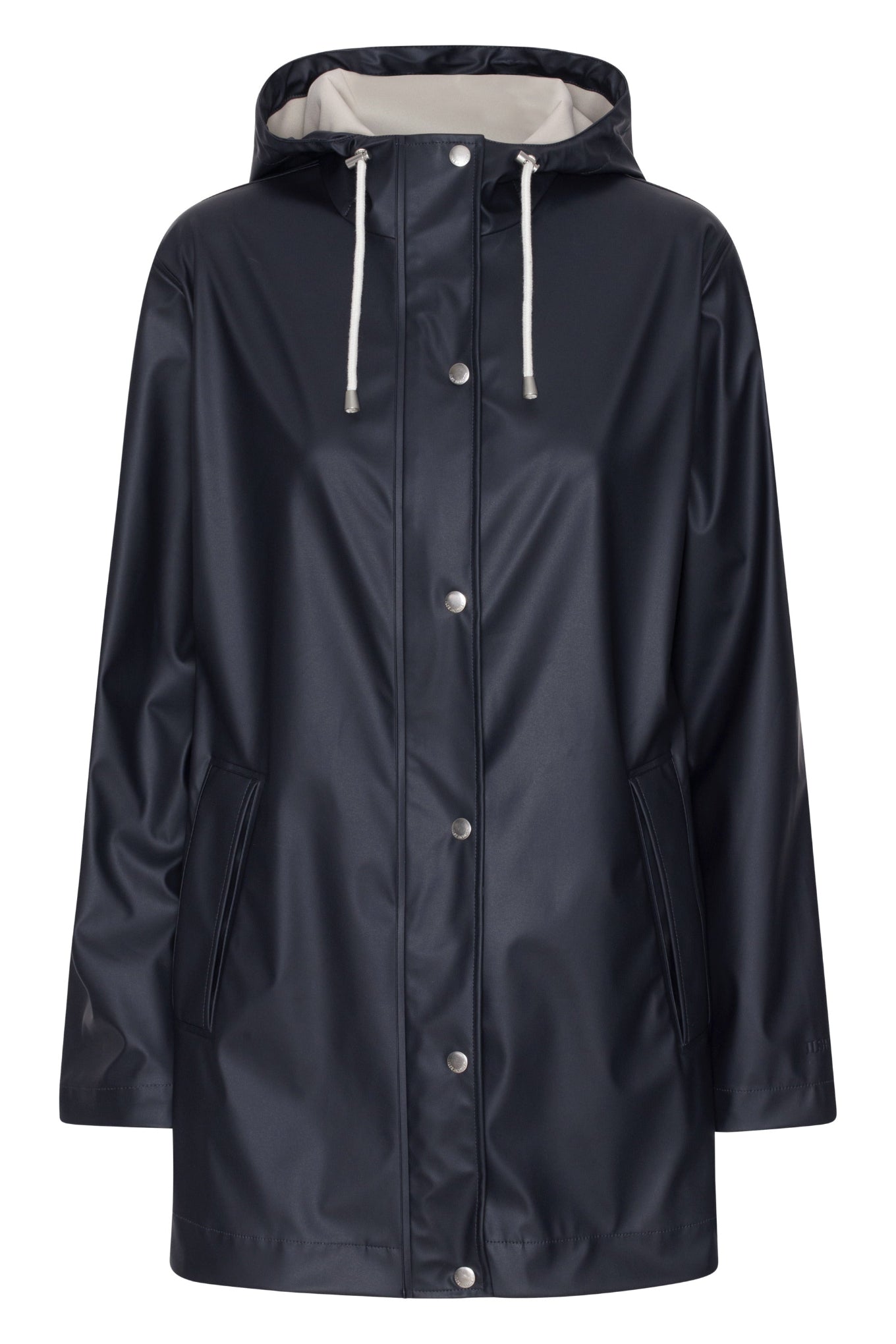 Ilse Jacobsen RAIN228 Light rain jacket in dark indigo.