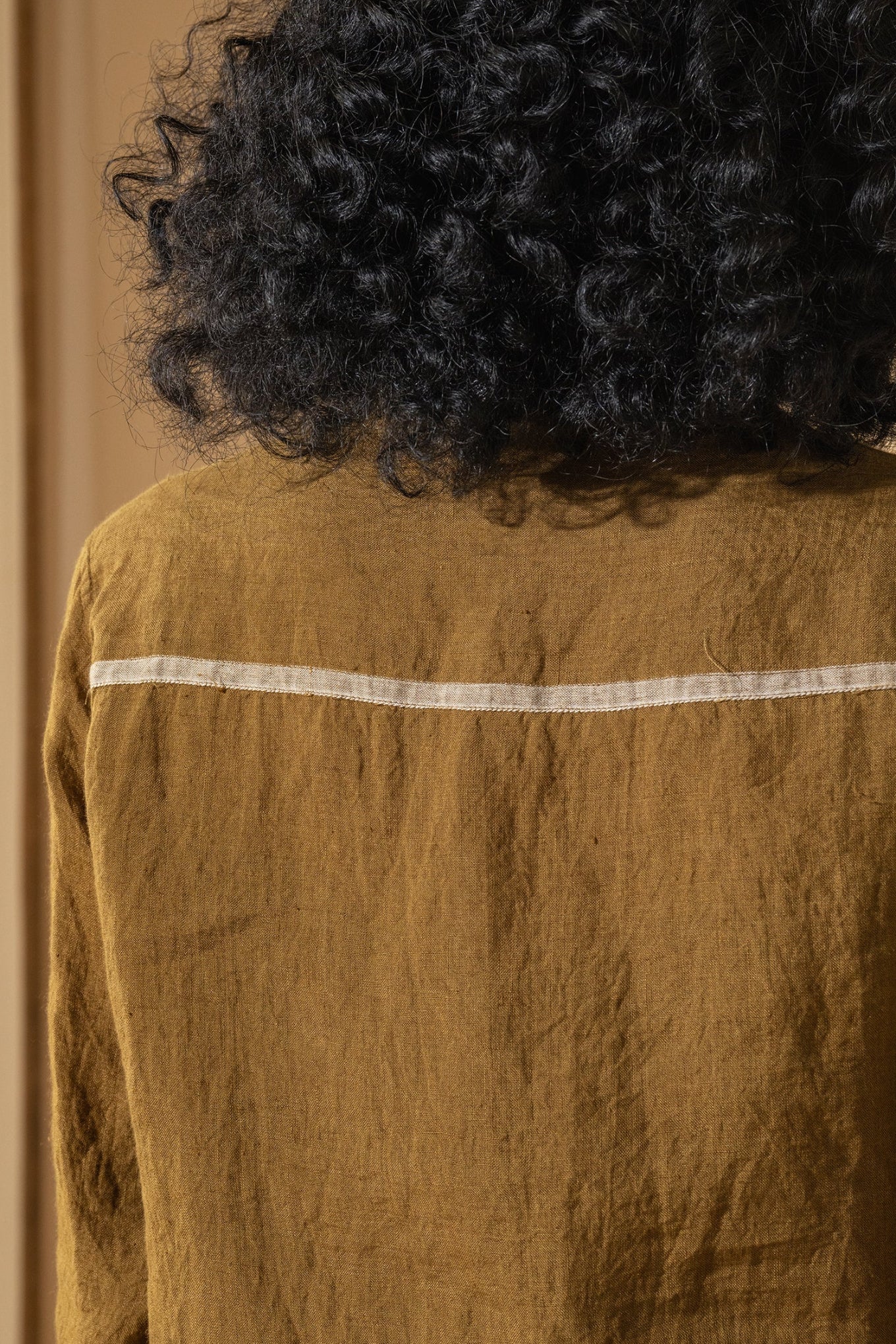 Dve Gargi blouse - mustard linen
