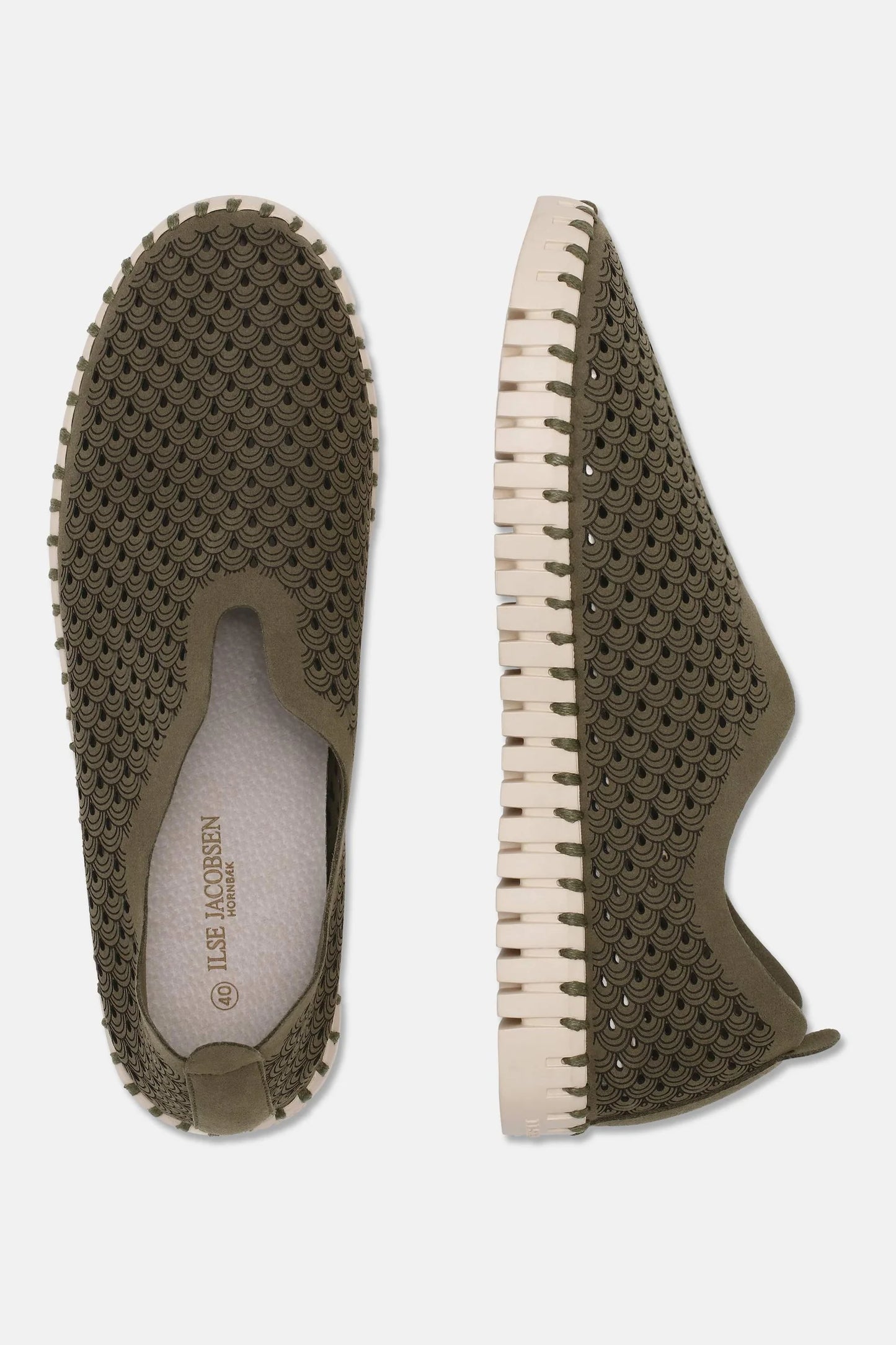 Ilse Jacobsen Tulip shoes in Deep Olive.