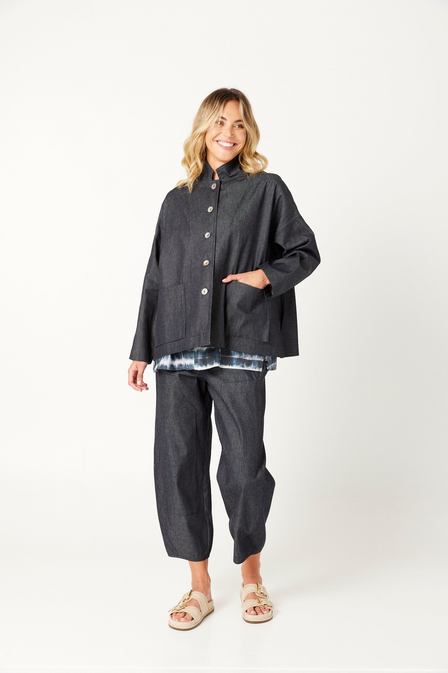 Valila made in Melbourne lightweight City denim jacket.