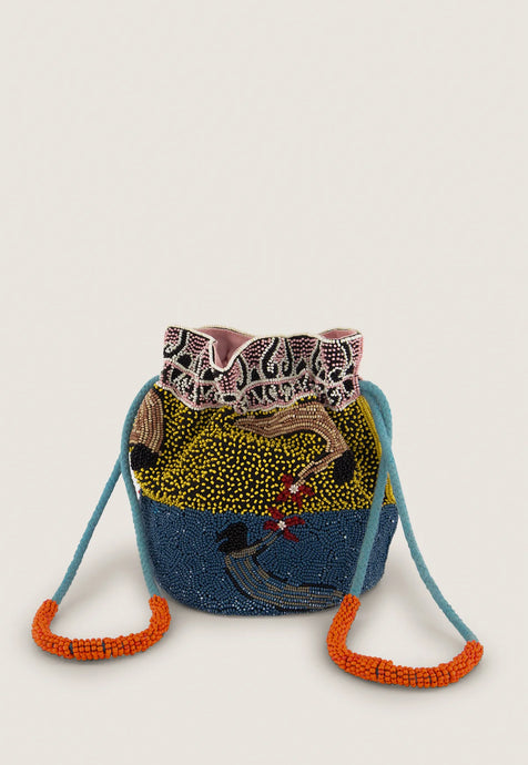 Exquisite hand beaded pouch from Nancybird.