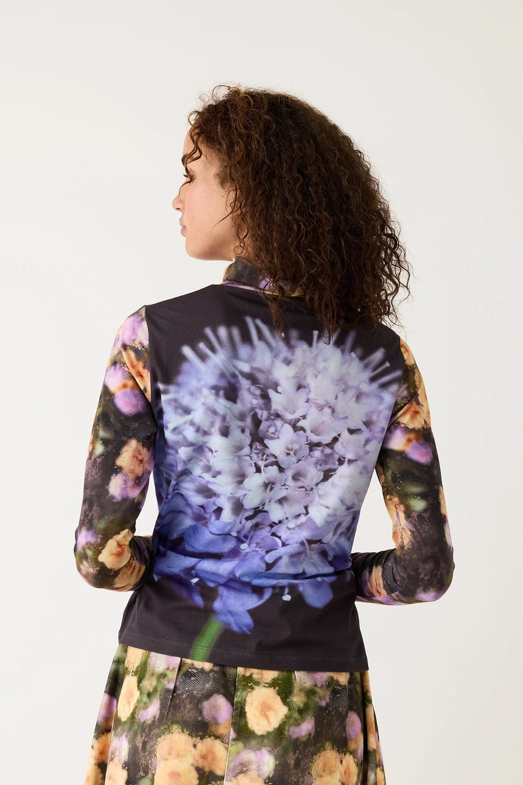 Nancybird Allium organic cotton long sleeve skivvy Sundew top.