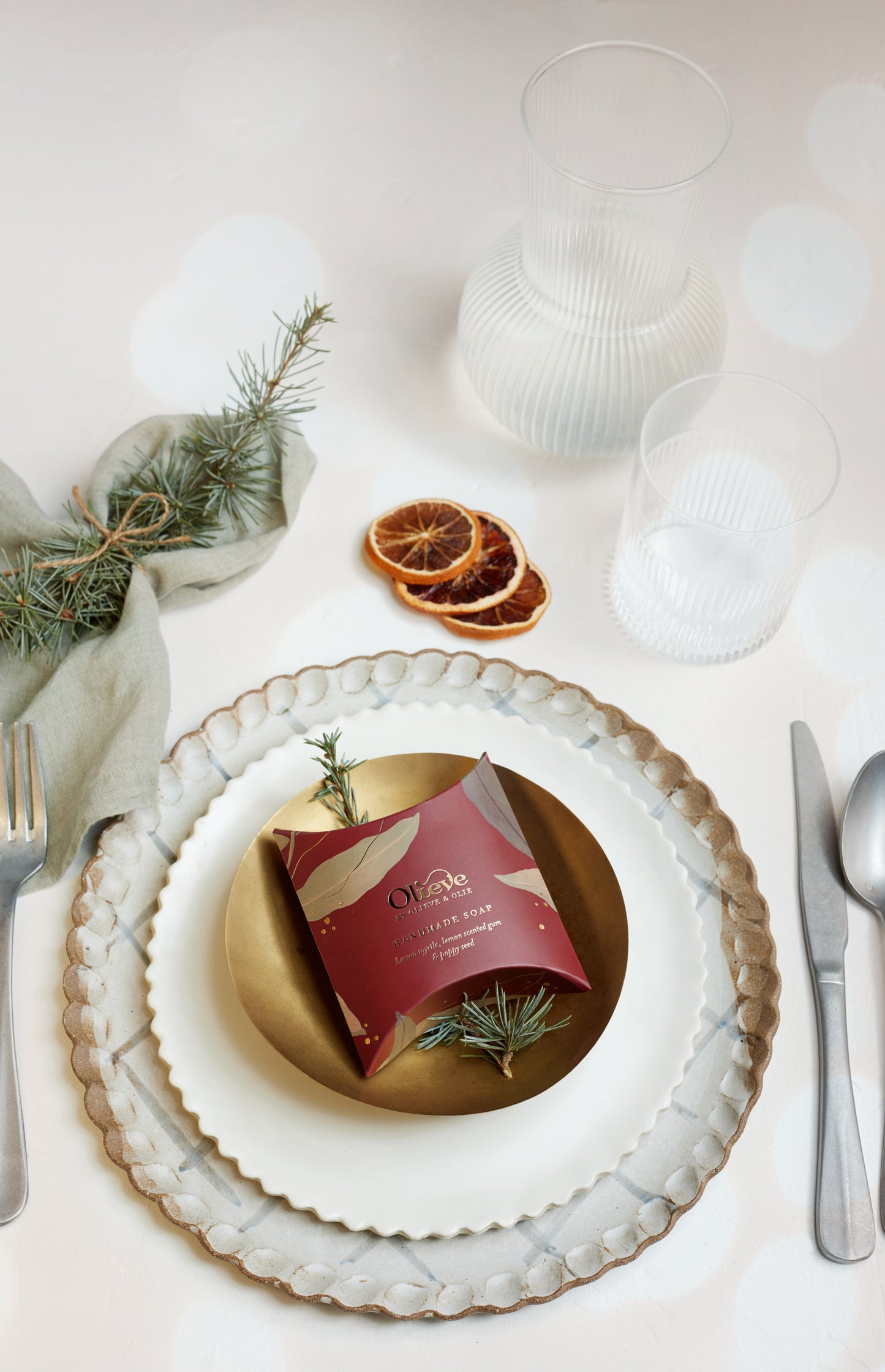 Olieve and Olive organic handmade olive oil soap Christmas gift.