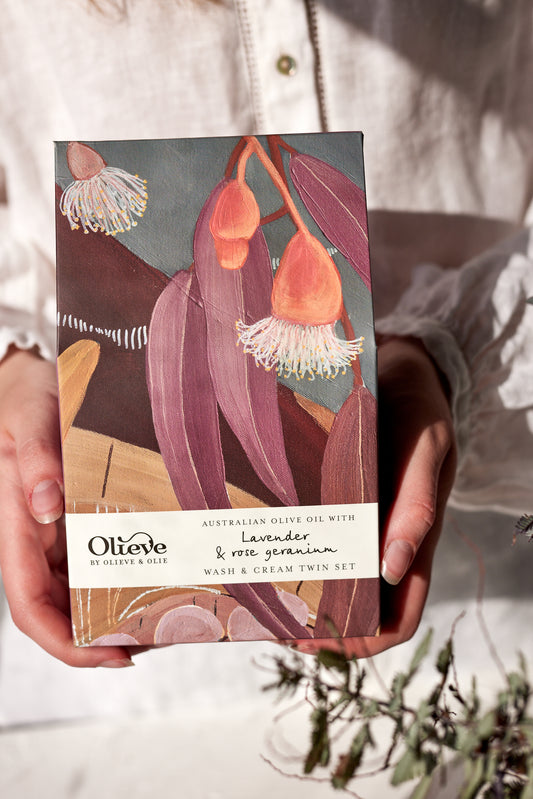 Olieve & Olie - lavender and rose geranium artist twin set