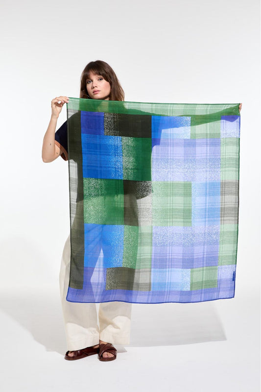 Mapoésie Panache scarf - Nuance bleu