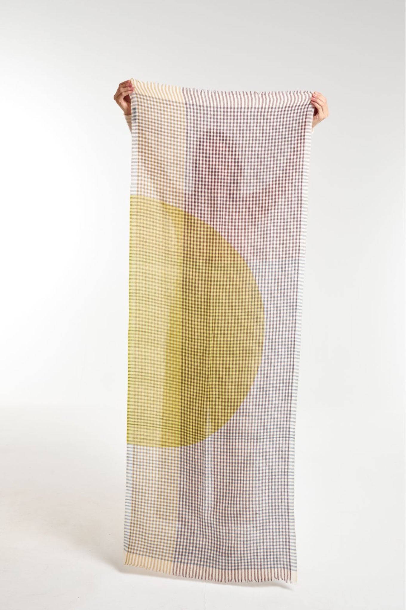 Ma Poesie cosmic scarf in lime.