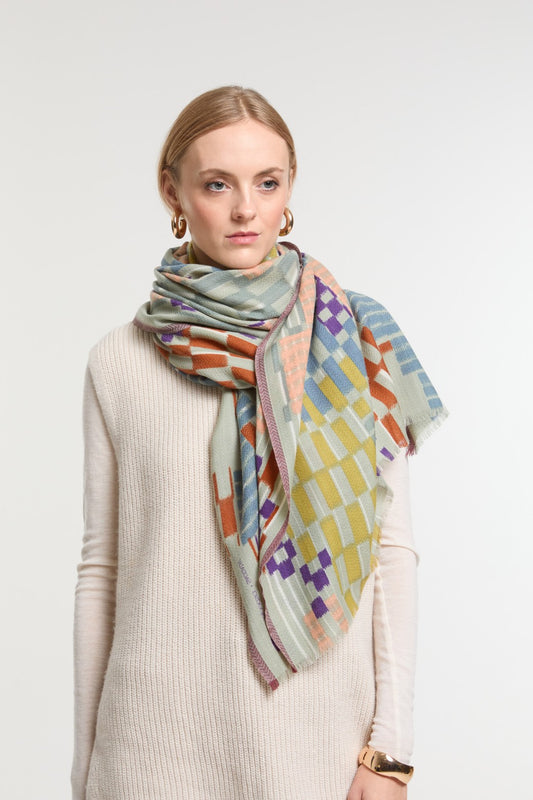 Mapoésie Saccade scarf - pastel