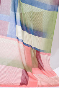 Ma Poesie Optique scarf organic cotton in pink.