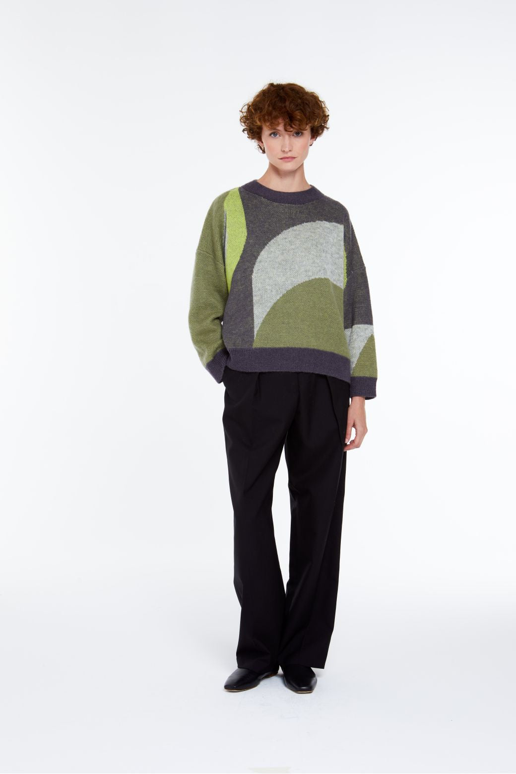 Ma Poesie Nina nymphe sweater - grey