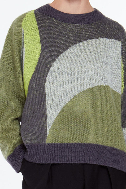 Ma Poesie Nina nymphe sweater - grey