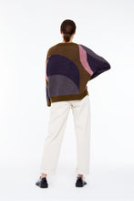 Load image into Gallery viewer, Ma Poesie Nina Nymphe mohair wool blend sweater in khaki.