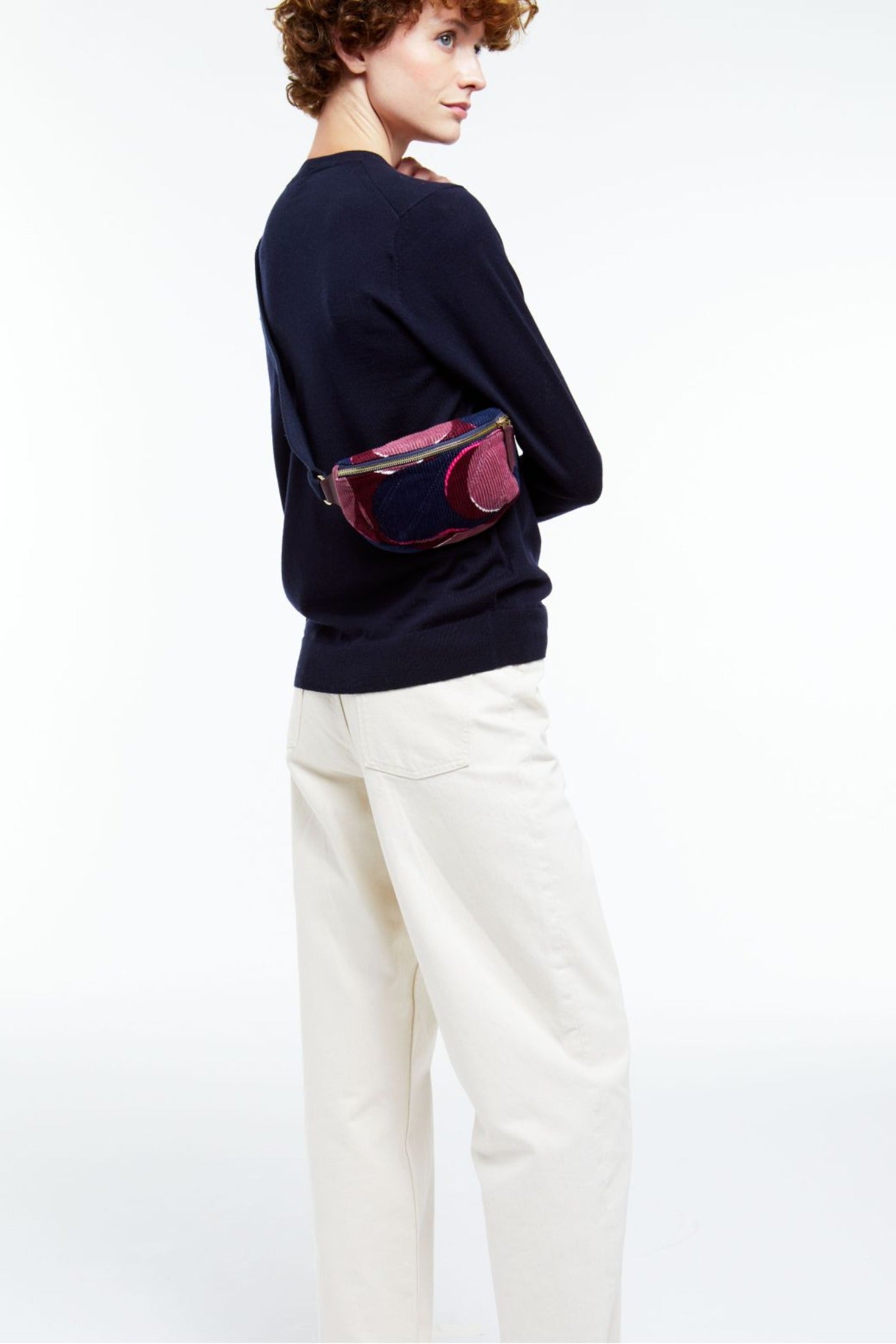 Ma POesie Chiara nymphe bum bag in rosewood.