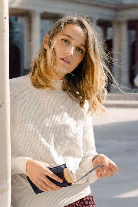 Anatole folding micro-umbrella - Colette navy blue