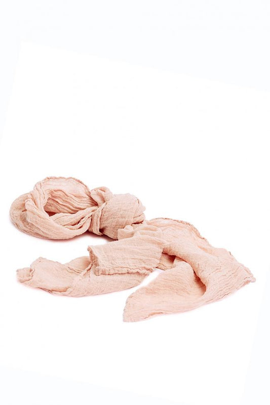 Couleur Chanvre rose boheme pale pink hemp scarf.