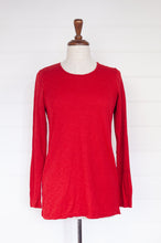 Load image into Gallery viewer, Valia classic basic made in Melbourne wool jersey knit crew neck in shiraz red.