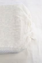Load image into Gallery viewer, Indigo blue and white floral block print blockprint dohar lightweight muslin bedcover.