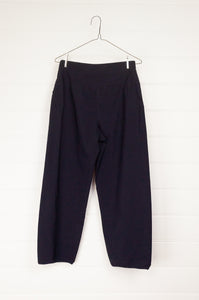 Valia made in Australia stretch cotton Penny pant in ink deep navy.