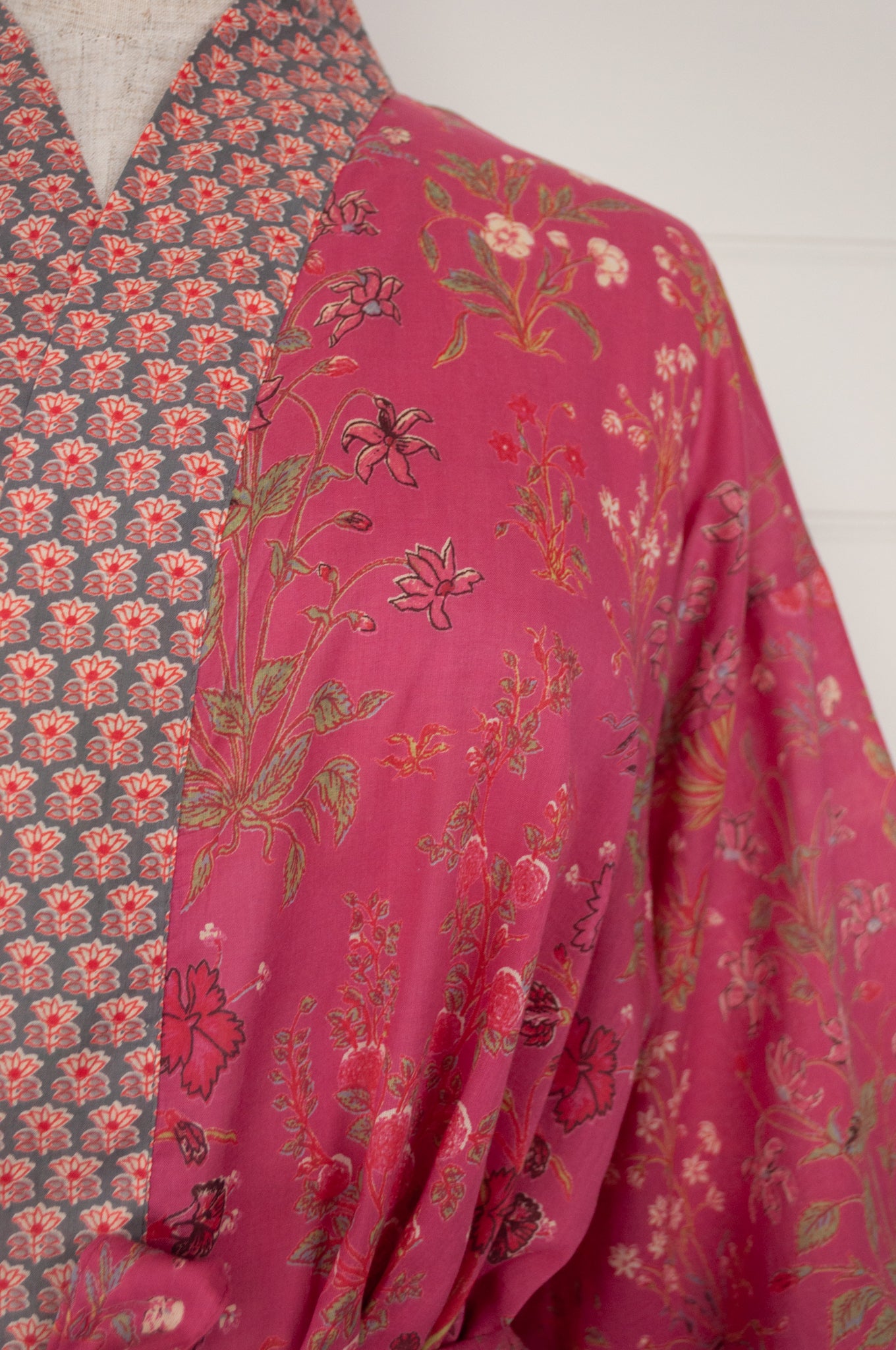 Kimono - raspberry garden