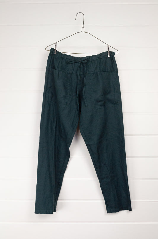 Frockk charcoal grey linen Jessie pants.