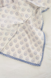 Baby Dohar - Blue teardrop (bassinet size)