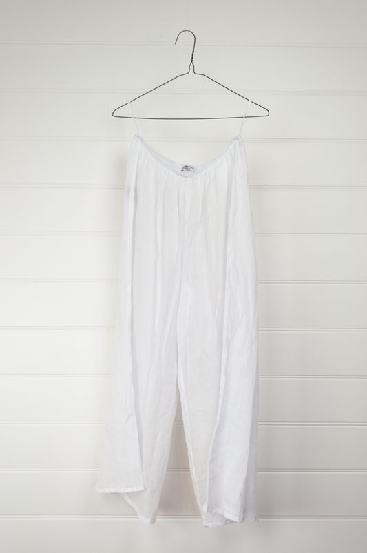 Banana Blue made in Australia fine cotton voile petticoat pants, elastic waist wide leg.