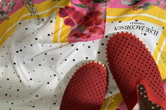 Ilse Jacobsen Tulip shoes in Latte - comfortable, microfibre and natural rubber, washable shoes.