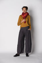 Load image into Gallery viewer, Kimberley Tonkin the Label wool jersey cowl neck skivvy top in dijon mustard yellow.