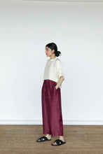 Load image into Gallery viewer, Mason and Mill Enid pant - ruby red silk