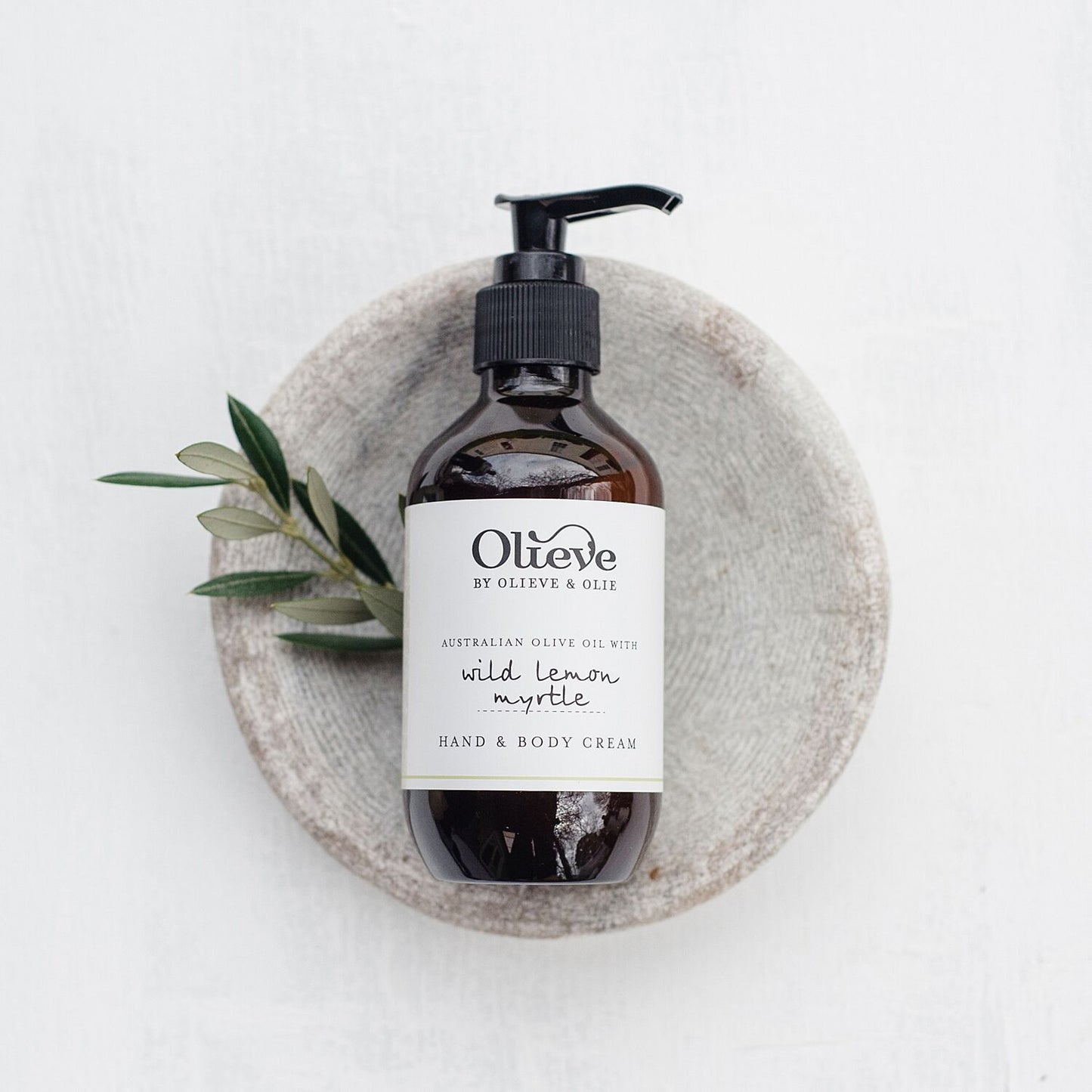 Olieve & Olie wild lemon myrtle natural and organic hand and body cream.