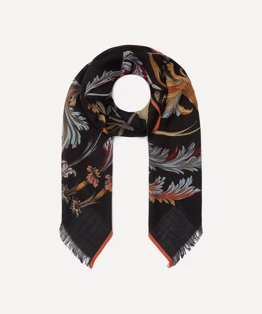 Inouï Editions scarf - Rococo navy