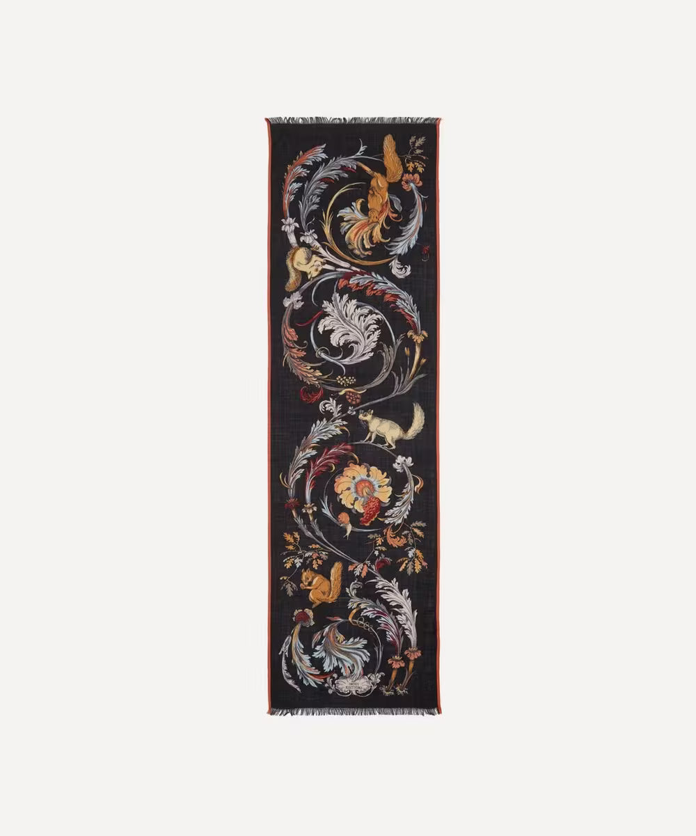 Inouï Editions scarf - Rococo navy