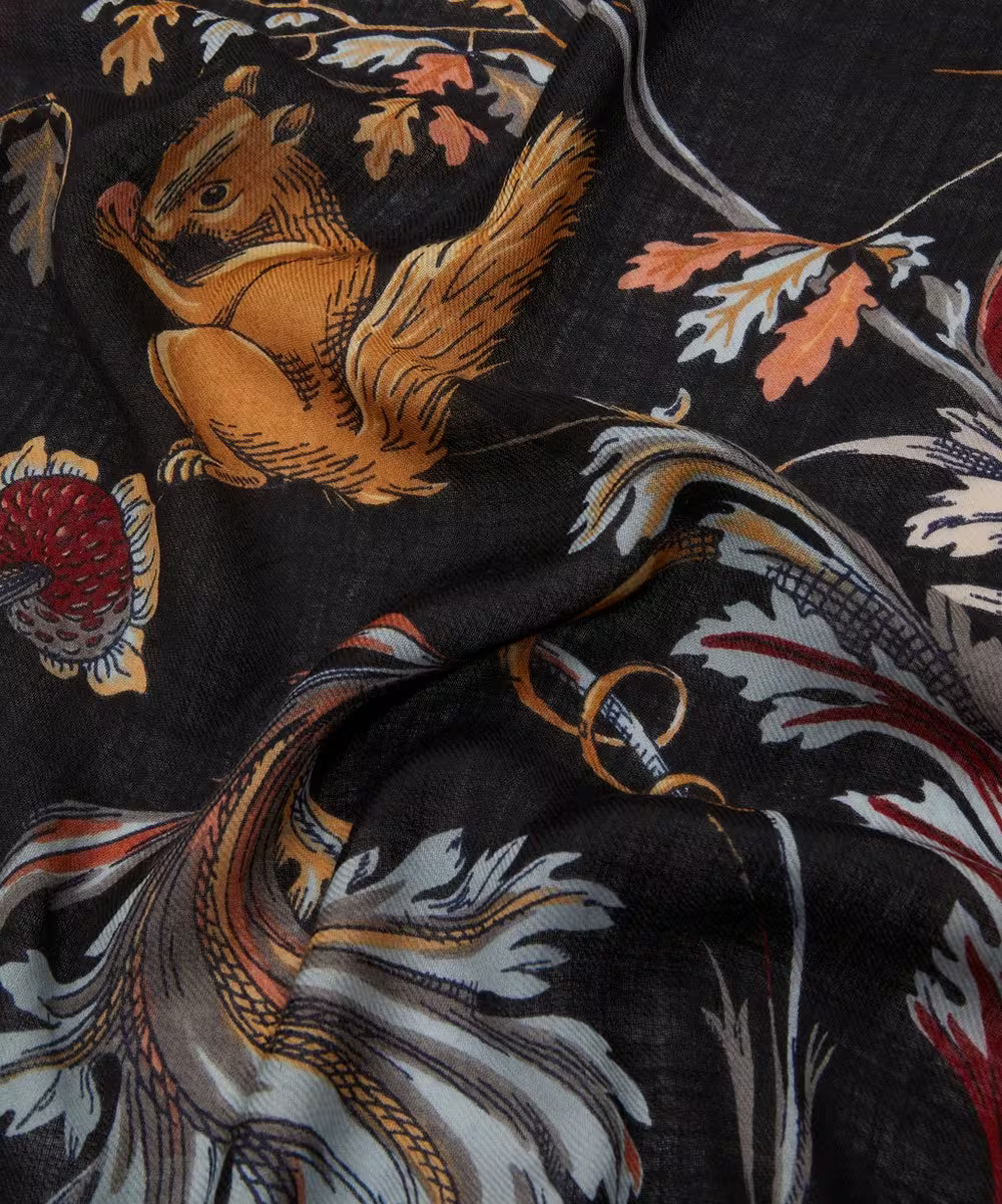 Inouï Editions scarf - Rococo navy