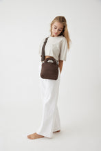 Load image into Gallery viewer, Andreina handwoven Lupe cross body bag in chestnut brown.