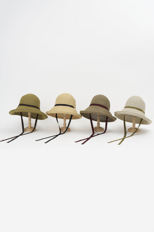 PCNQ made in Japan paper sun hat with ribbon tie Leonie.