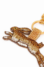 Load image into Gallery viewer, My Doris hand beaded golden hare keyring.