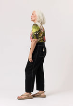 Load image into Gallery viewer, Nancybird high waisted straight leg Harriet pant in black.