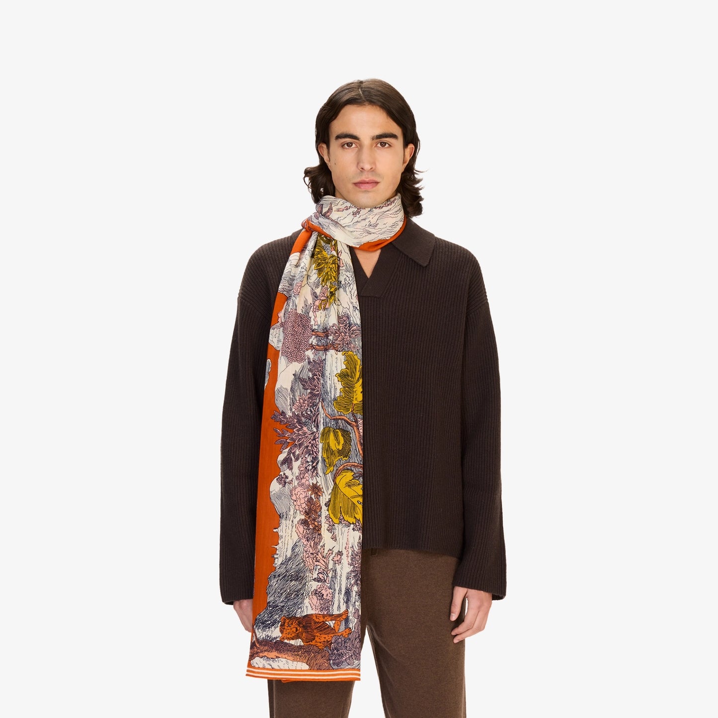 Inouï Editions scarf - Histoire orange