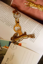 Load image into Gallery viewer, My Doris hand beaded golden hare keyring.