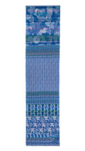 Load image into Gallery viewer, Made in France organic cotton jacquard weave Letol scarf, Celine in ciel sky blue.